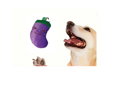 Assorted 2 pc Cartoon Plush Dog Toy